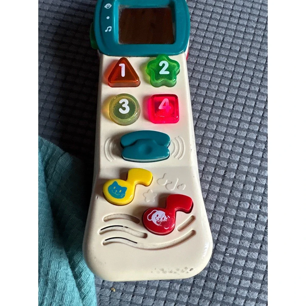 VTech Little Smart Tiny Touch Phone Plus Vintage Red Cream Toddler Toy Light Up